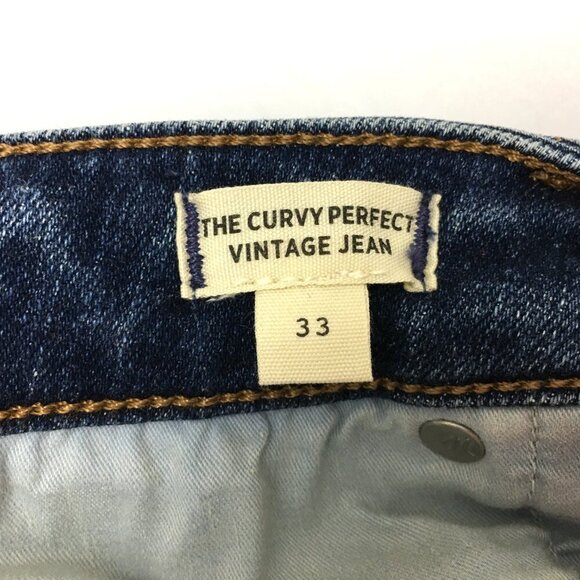 NEW Madewell Jeans The Curvy Perfect Vintage Jean Straight Leg size 33 x 29 - Picture 5 of 10